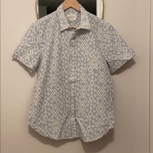 Men’s lucky brand linen shirt baby blue M